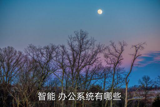 智能 辦公系統(tǒng)有哪些
