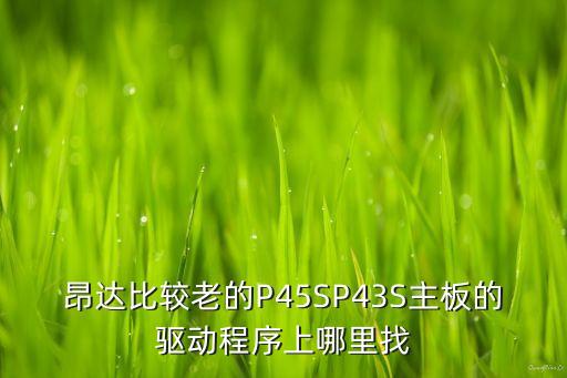 昂達(dá)比較老的P45SP43S主板的驅(qū)動(dòng)程序上哪里找
