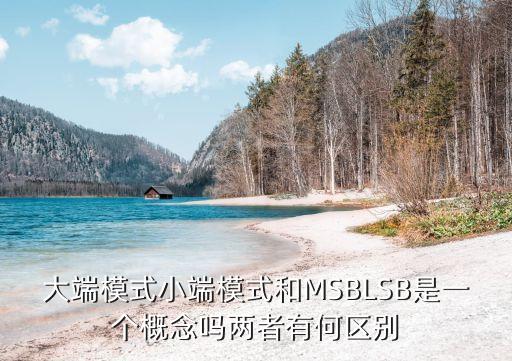 大端模式小端模式和MSBLSB是一個概念嗎兩者有何區(qū)別