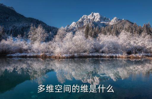 多維空間的維是什么