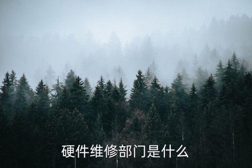 硬件維修部門是什么