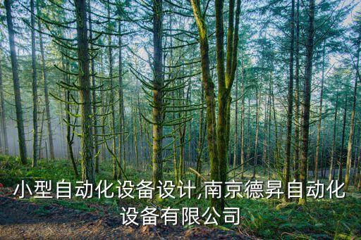 南京小型自動化設備設計,南京德昇自動化設備有限公司