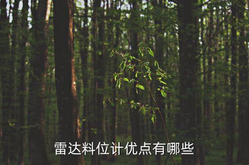 雷達(dá)料位計(jì)優(yōu)點(diǎn)有哪些