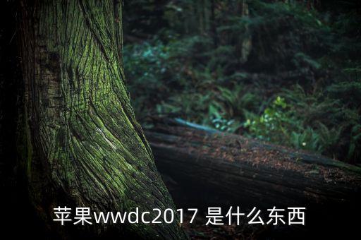 蘋果wwdc2017 是什么東西