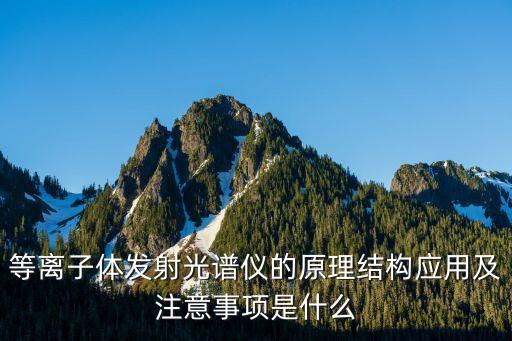等離子體發(fā)射光譜儀的原理結(jié)構(gòu)應(yīng)用及注意事項(xiàng)是什么