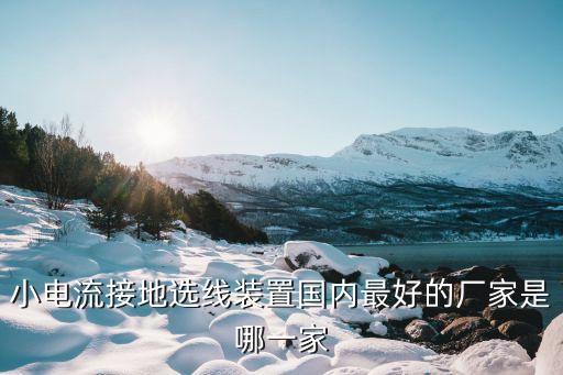 小電流接地選線裝置國內(nèi)最好的廠家是哪一家