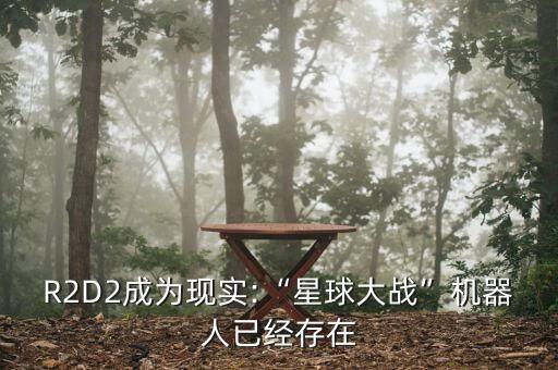 R2D2成為現(xiàn)實(shí):“星球大戰(zhàn)”機(jī)器人已經(jīng)存在