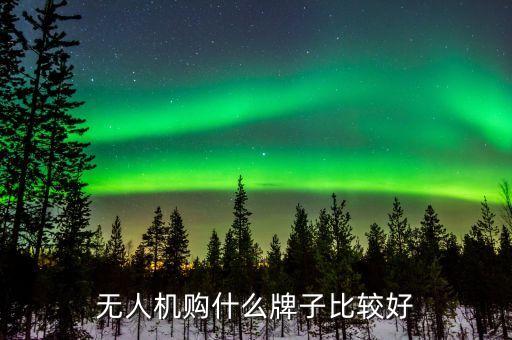 無人機購什么牌子比較好