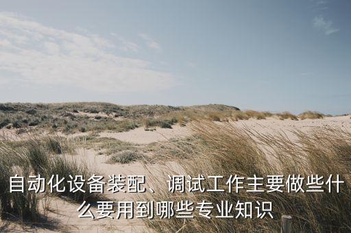 自動(dòng)化設(shè)備裝配、調(diào)試工作主要做些什么要用到哪些專業(yè)知識(shí)