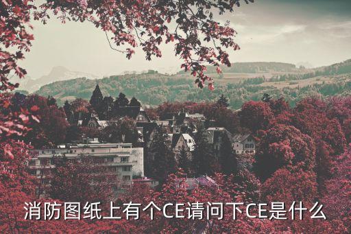 消防圖紙上有個CE請問下CE是什么