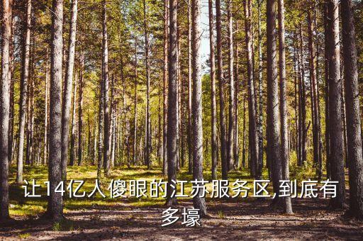 讓14億人傻眼的江蘇服務(wù)區(qū),到底有多壕