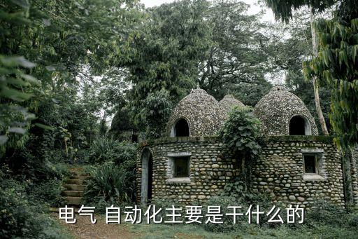  電氣 自動化主要是干什么的