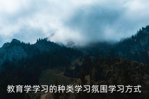 學(xué)習(xí)的分類，依學(xué)習(xí)方式分類學(xué)習(xí)主要有哪幾種考試題目急急急  搜