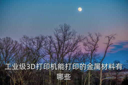 工業(yè)級(jí)3D打印機(jī)能打印的金屬材料有哪些