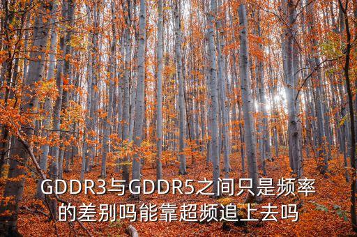 GDDR3與GDDR5之間只是頻率的差別嗎能靠超頻追上去嗎