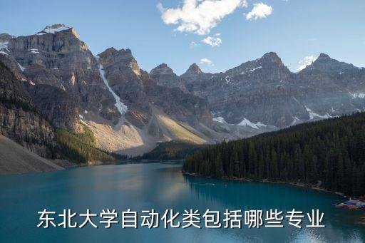 東北大學(xué)自動(dòng)化類包括哪些專業(yè)