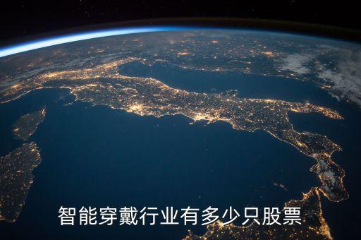 智能穿戴行業(yè)有多少只股票