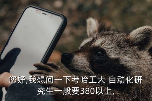 您好,我想問一下考哈工大 自動化研究生一般要380以上,