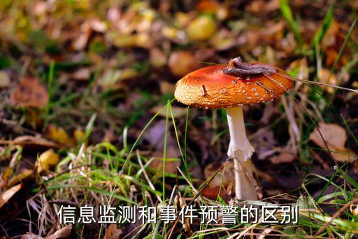 信息監(jiān)測和事件預(yù)警的區(qū)別