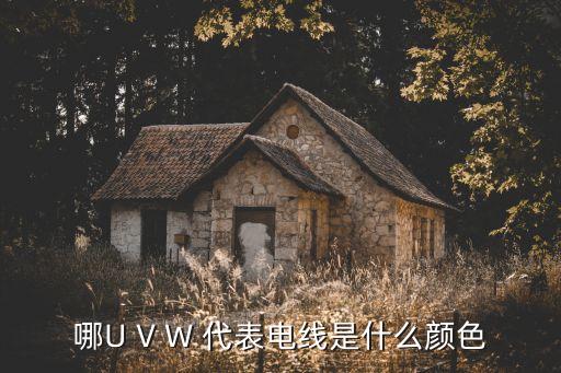 電線顏色，哪U V W 代表電線是什么顏色