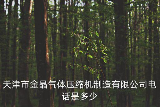 天津市金晶氣體壓縮機(jī)制造有限公司電話是多少