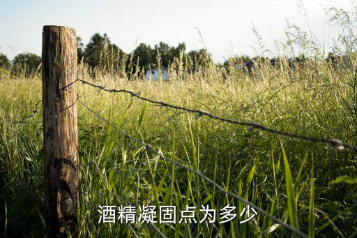 酒精凝固點為多少