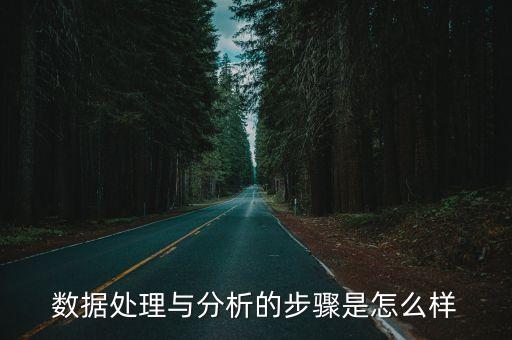 數(shù)據(jù)處理與分析的步驟是怎么樣