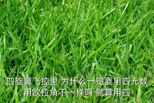 無跡卡爾曼濾波，四旋翼飛控里 為什么一定要用四元數(shù)用歐拉角不一樣嗎 就算用四