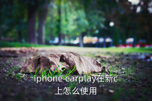 iphone carplay在新c上怎么使用