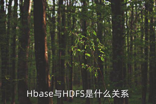 Hbase與HDFS是什么關(guān)系