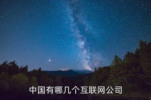中國有哪幾個互聯(lián)網(wǎng)公司