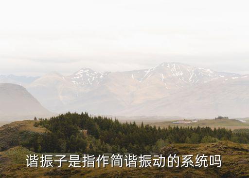 諧振子是指作簡諧振動(dòng)的系統(tǒng)嗎