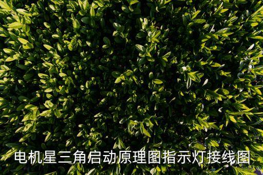 電機星三角啟動原理圖指示燈接線圖