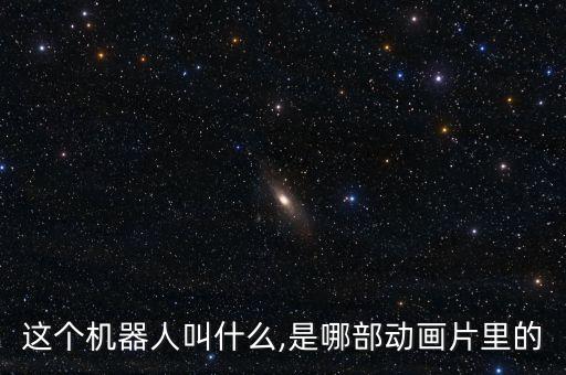 這個(gè)機(jī)器人叫什么,是哪部動(dòng)畫片里的