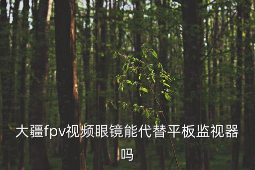 大疆fpv，大疆fpv視頻眼鏡能代替平板監(jiān)視器嗎
