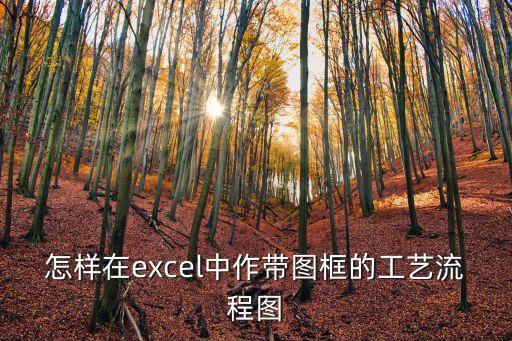 怎樣在excel中作帶圖框的工藝流程圖