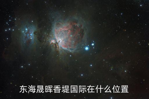 東海晟暉香堤國際在什么位置