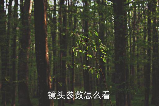 鏡頭參數(shù)怎么看