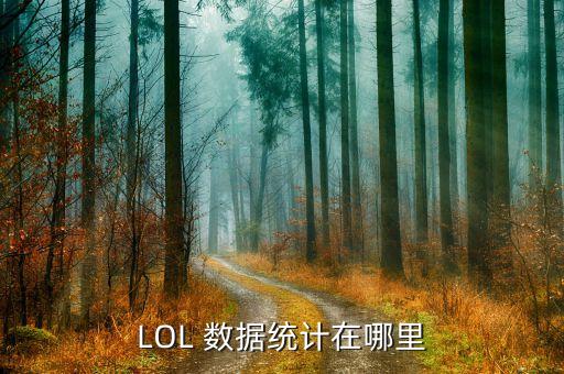 LOL 數(shù)據(jù)統(tǒng)計(jì)在哪里