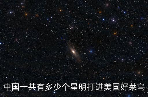 中國一共有多少個星明打進美國好萊烏