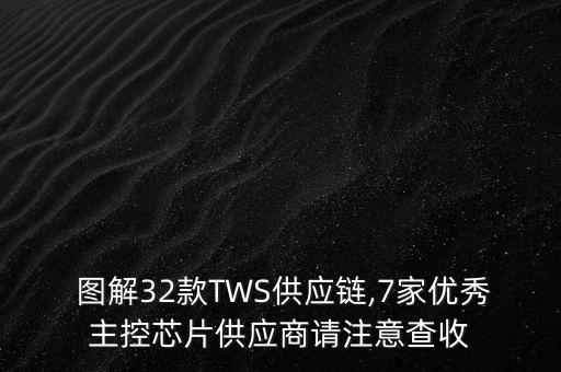  圖解32款TWS供應(yīng)鏈,7家優(yōu)秀主控芯片供應(yīng)商請(qǐng)注意查收