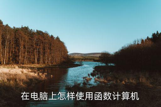 在電腦上怎樣使用函數(shù)計算機