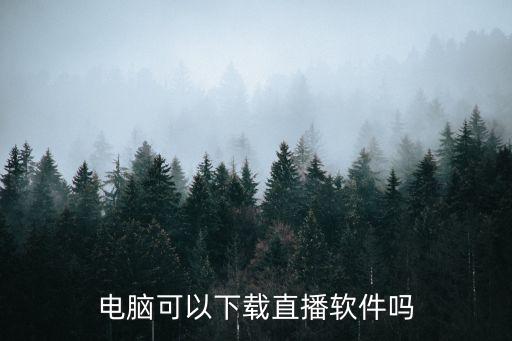 電腦可以下載直播軟件嗎