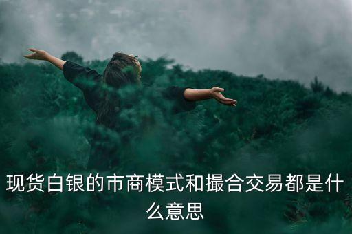現(xiàn)貨白銀的市商模式和撮合交易都是什么意思