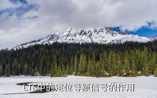 LTE中的定位導(dǎo)頻信號(hào)的作用