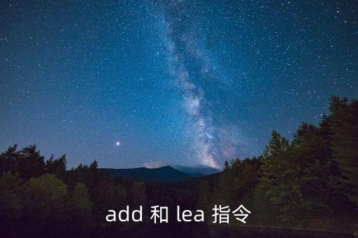 add 和 lea 指令