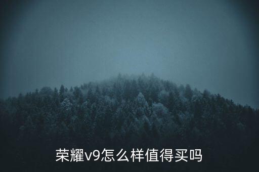 榮耀v9怎么樣值得買嗎