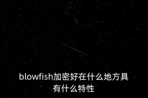 blowfish加密好在什么地方具有什么特性