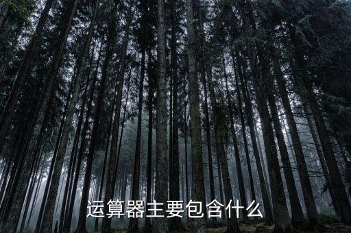 運算器，運算器的主要功能是什么