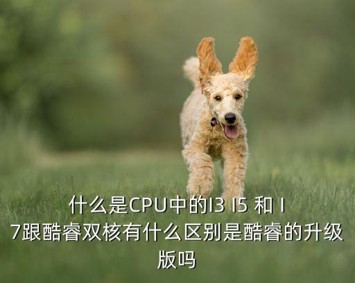 什么是CPU中的I3 I5 和 I7跟酷睿雙核有什么區(qū)別是酷睿的升級版嗎